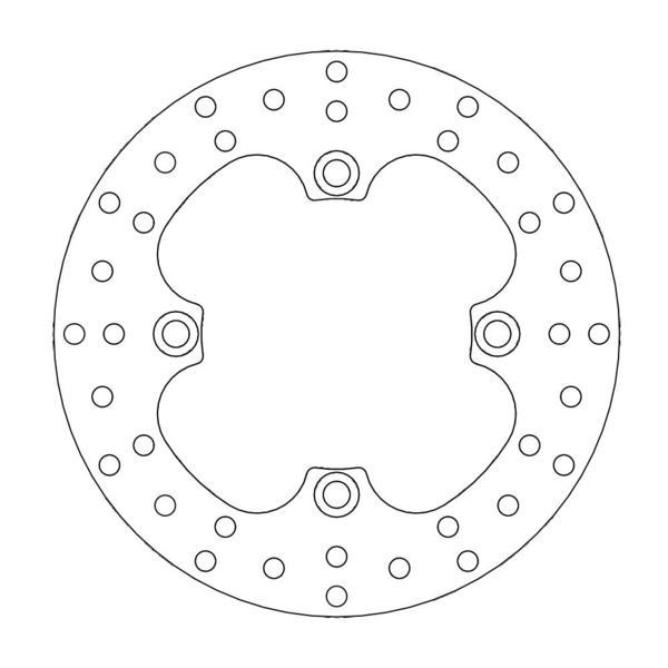 BRAKE ROTOR REAR MOTO MASTER ROUND HONDA SUZUKI - Image 1