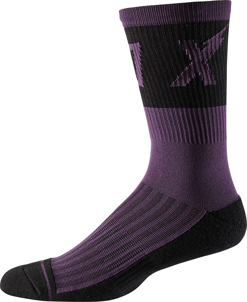 Socks Fox 8" trail Cushion Wurd Dark Purple - Image 2