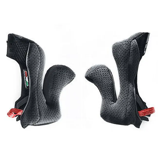 *L Cheek Pads Aviator 2.2 Black/White Airoh Helmets []