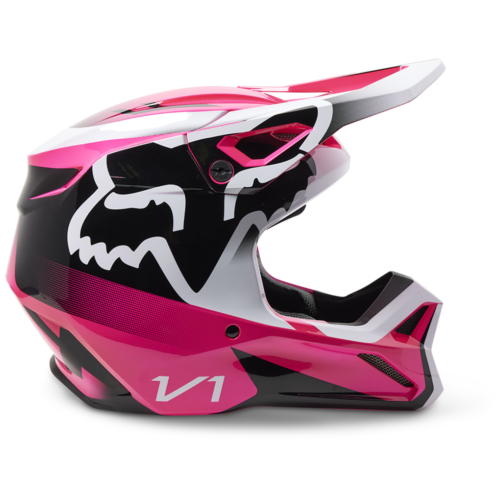 Fox V1 Leed MIPS ECE Motocross Helmet Pink - Image 2