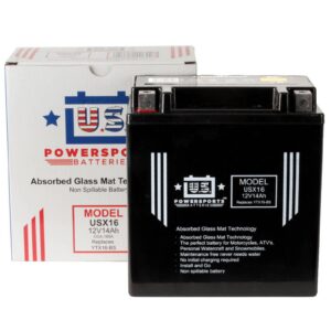 USPS AGM BATTERY US16X YTX16-BS YTX20CH-BS *4 - Image 3