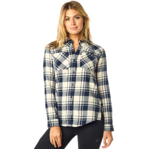 Fox Flown Flannel Shirt Ladies Sand - Image 1