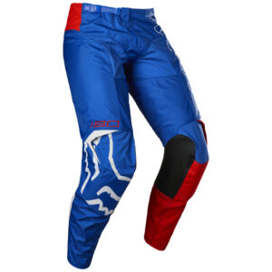Fox 180 Skew Youth White/Red/Blue Motocross Pants - Image 1
