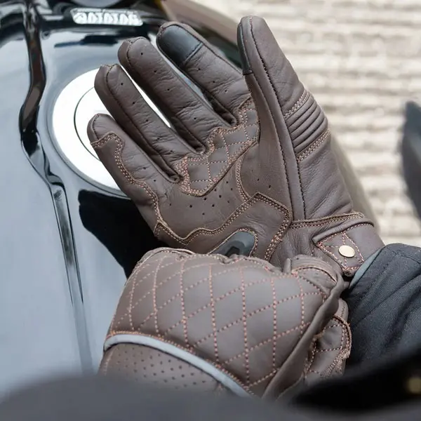 Merlin Stewart Leather Road Gloves Brown
