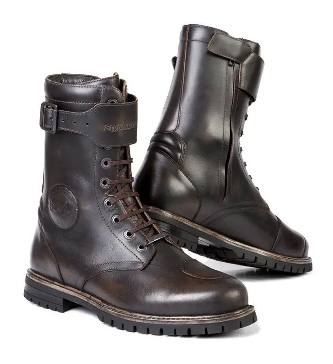 Stylmartin Rocket Cafe Racer Road Boots Brown