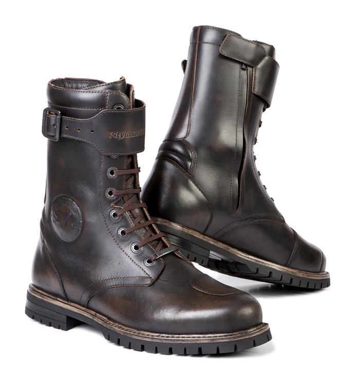 Stylmartin Rocket Cafe Racer Road Boots Brown - Image 1