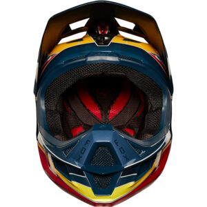 Helmet Fox Rampage Pro Carbon MIPS Red/Yellow - Image 3