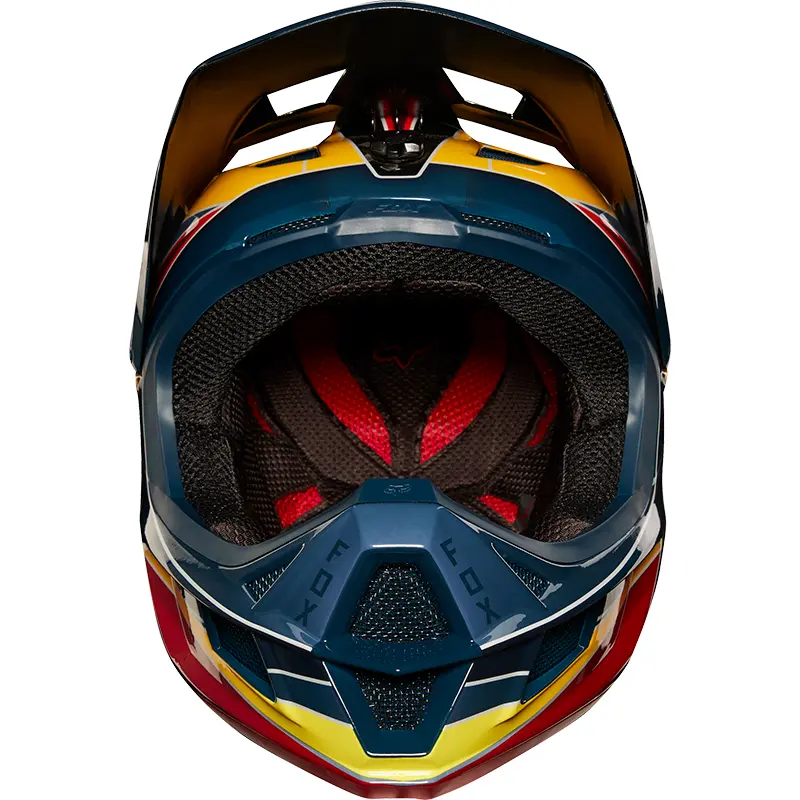 Helmet Fox Rampage Pro Carbon MIPS Red/Yellow
