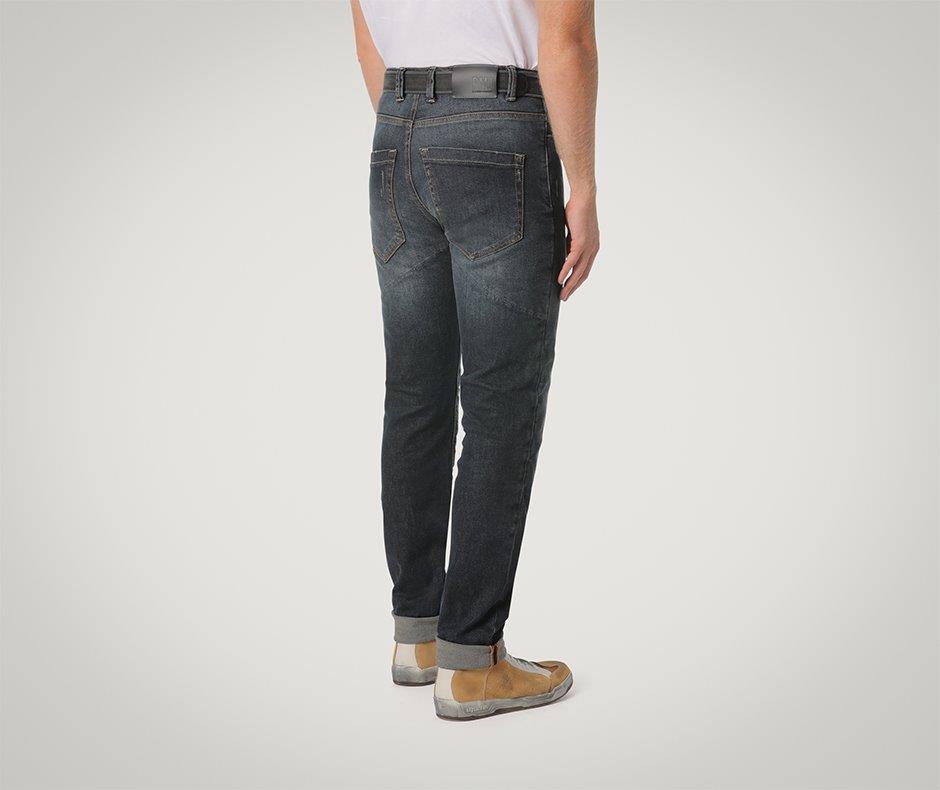 CAFE RACER JEANS WITH BELT MID BLUE 34 - Image 6
