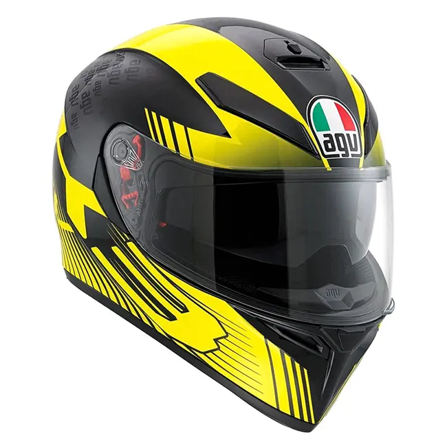 Road Helmet AGV K-3 SV Glimpse Black Metal/Yellow