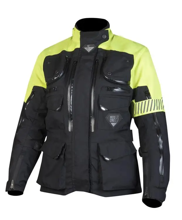 Moto One Vert 360 Road Jacket Ladies Black/Yellow