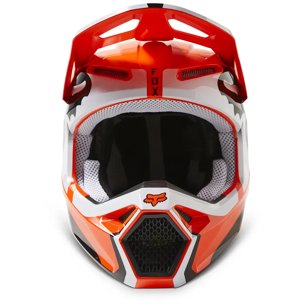 Fox V1 Leed MIPS ECE Motocross Helmet Youth Flo Orange