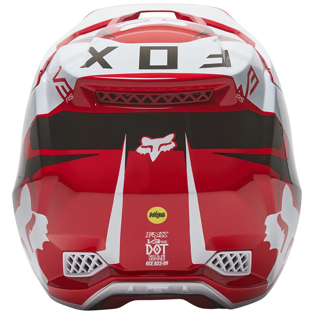 Fox V3 RS Mirer Red Motocross Helmet