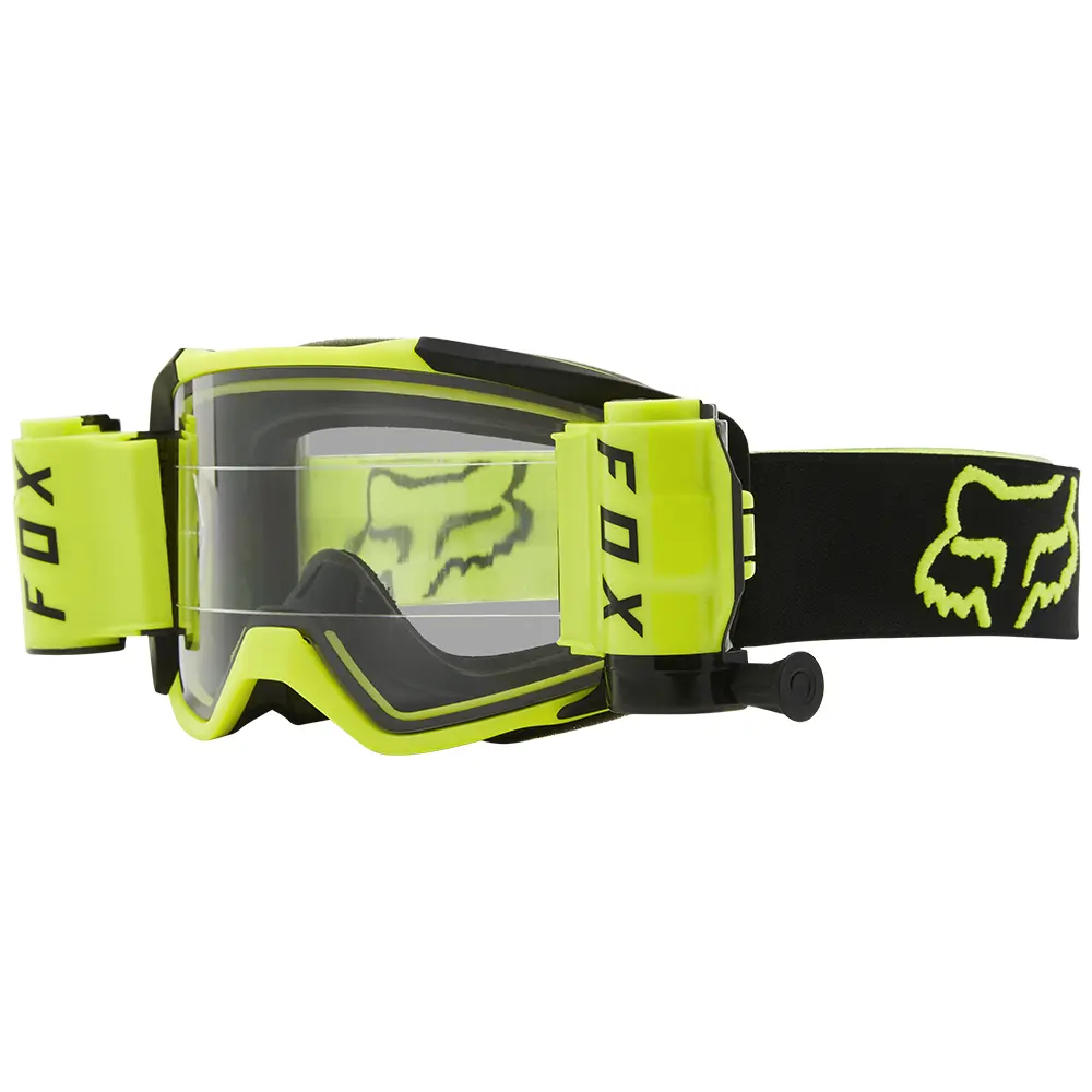 Fox Vue Stray Roll Off Yellow Motocross Goggles