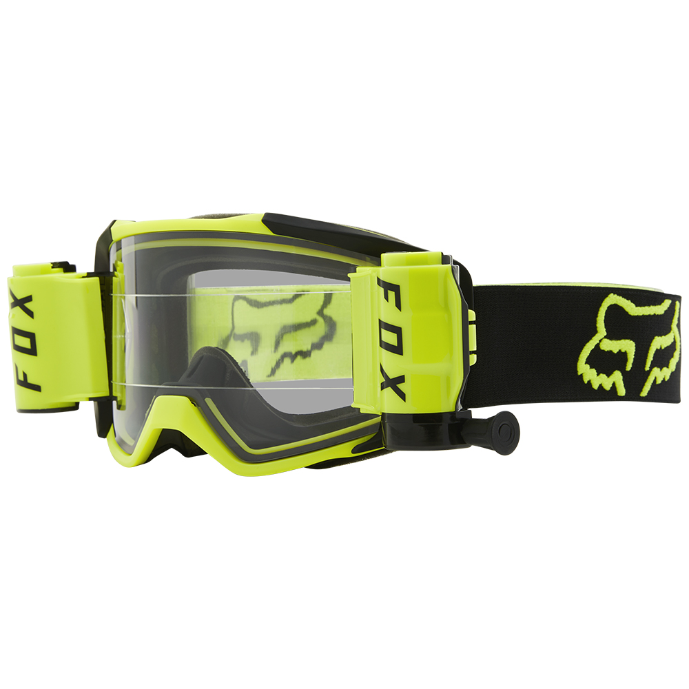 Fox Vue Stray Roll Off Yellow Motocross Goggles - Image 1