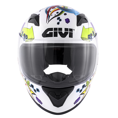 J04 JUNIOR FULL FACE HELMET WHITE YOUTH MEDIUM - Image 1