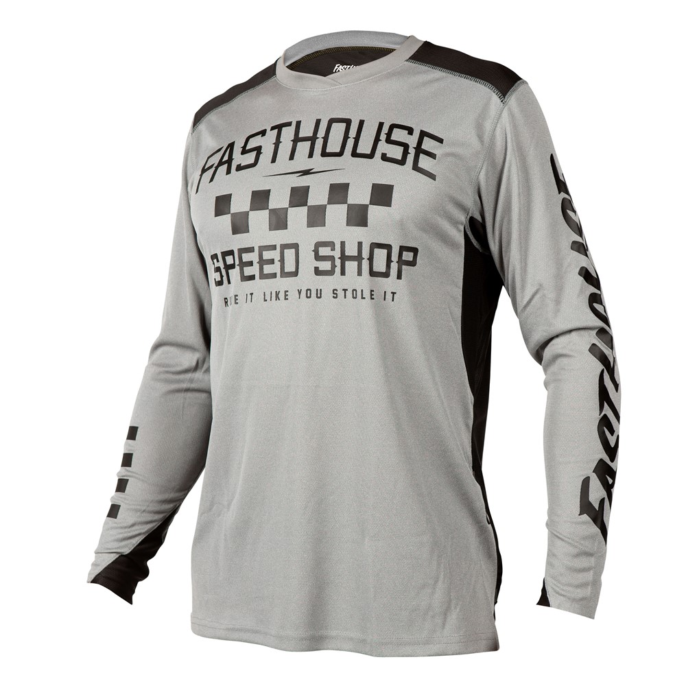 Fasthouse Alloy Roam Long Sleeve Jersey Heather Grey - Image 1