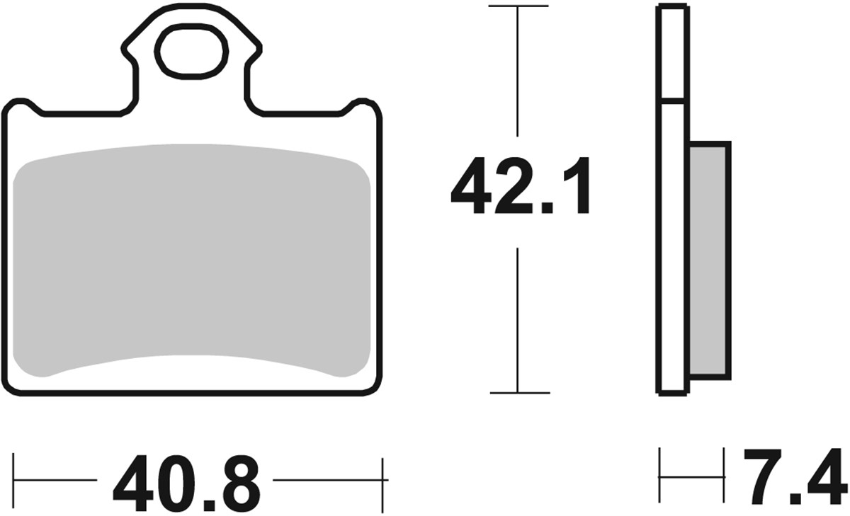 SBS 872CS Front/Rear Brake Pads - Image 1
