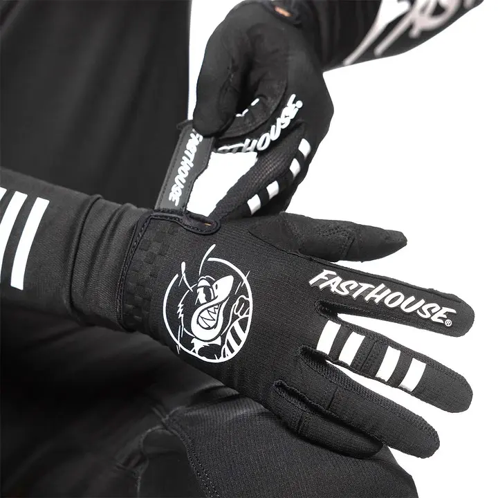 Fasthouse Youth Elrod OG Motocross Gloves Black