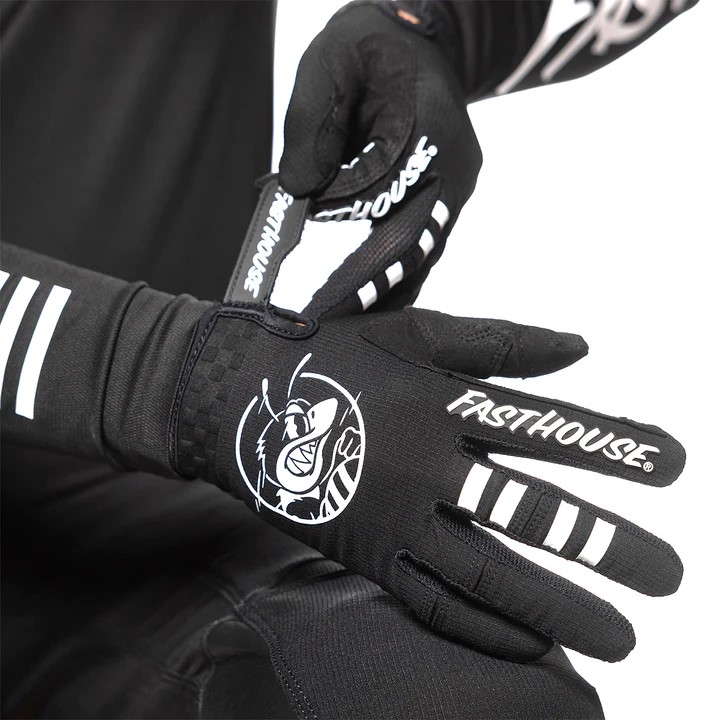 Fasthouse Youth Elrod OG Motocross Gloves Black - Image 6