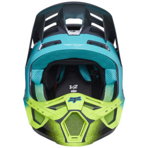 Fox V2 Rkane ECE Motocross Helmet Grey/Yellow - Image 5