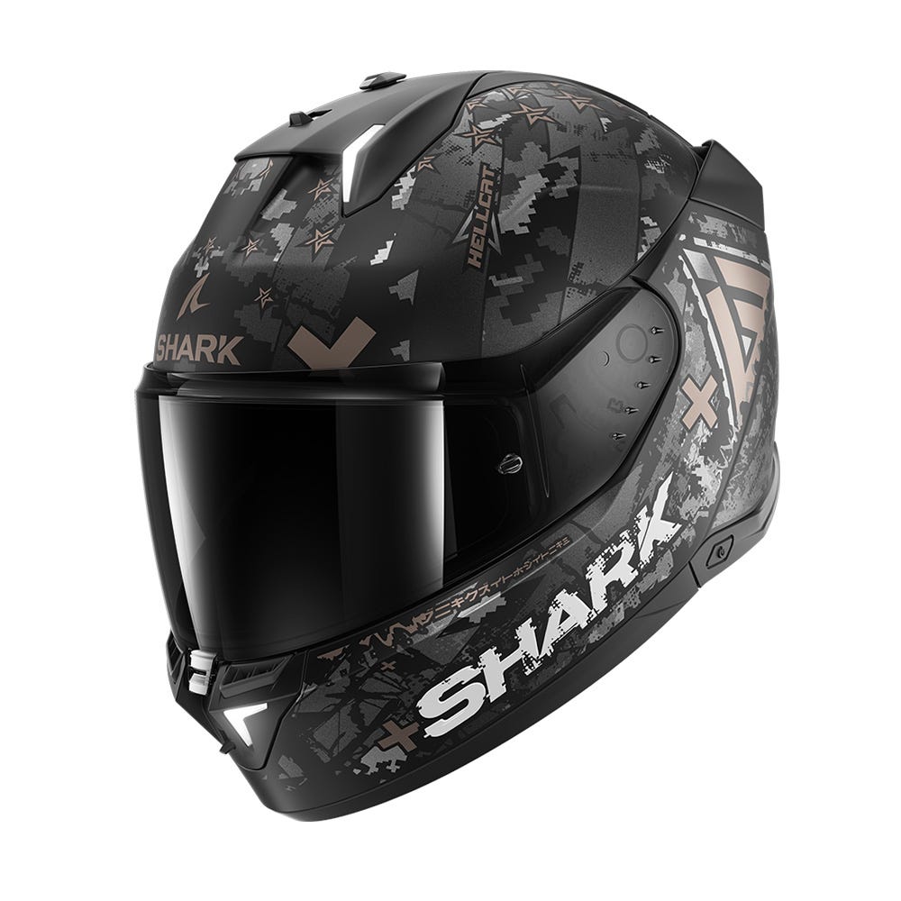 Shark Skwal i3 Hellcat Road Helmet Black/Chrome/Anthracite - Image 1