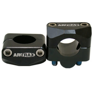 *7mm fatbar risers h/bar clamp Yam black Artrax            [] - Image 2