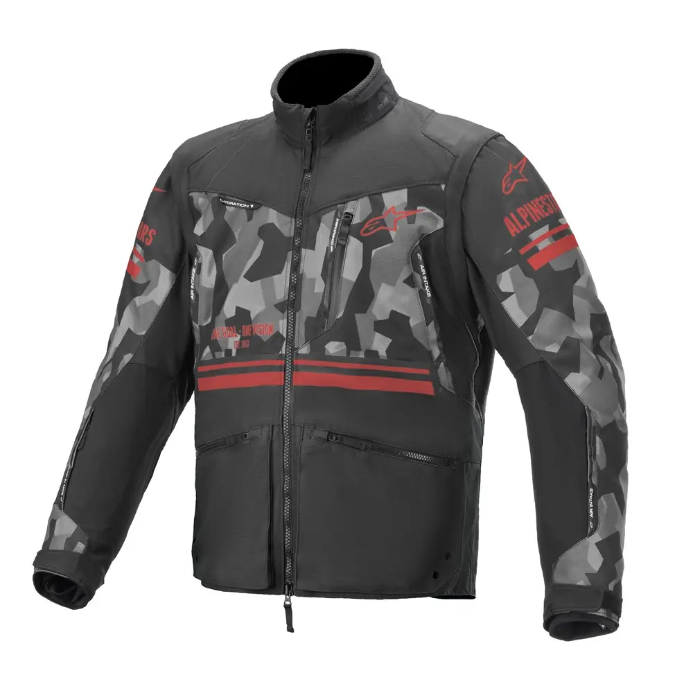 Enduro Jacket Alpinestars Venture R Gray Camo/Red Fluoro