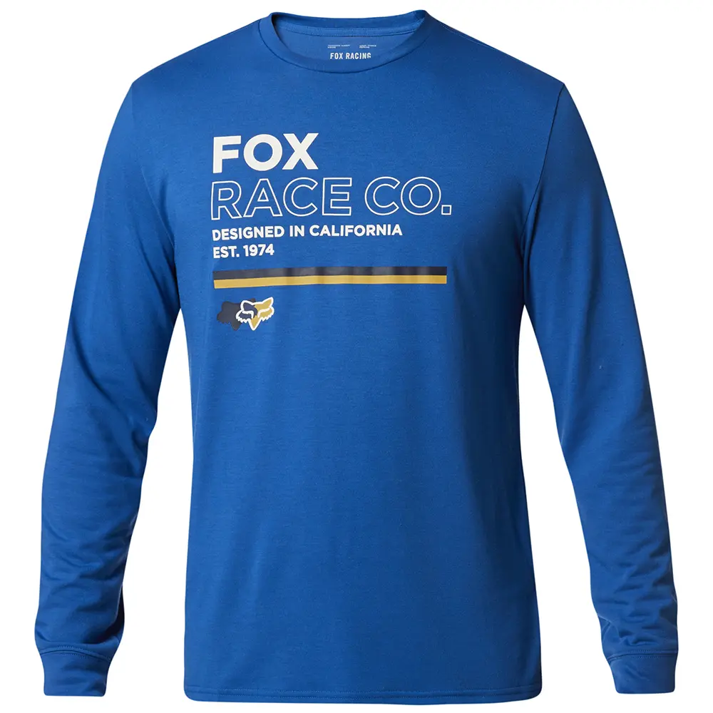 Fox Analog Tech Long Sleeve Tee Royal Blue