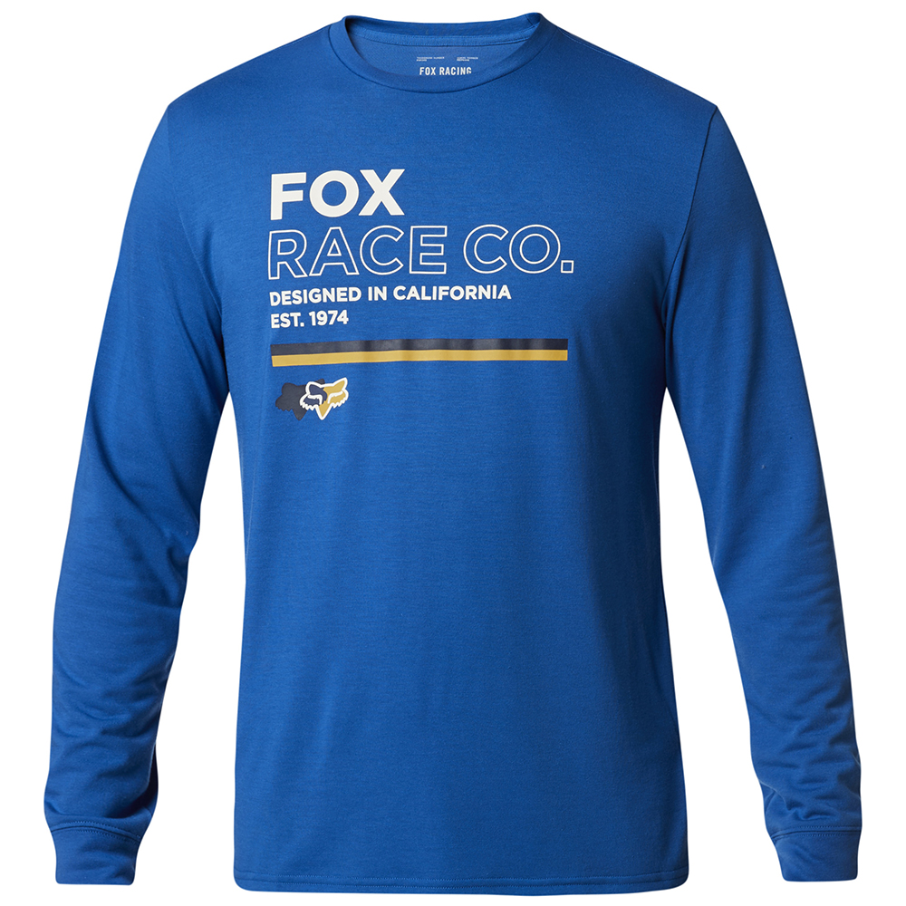 Fox Analog Tech Long Sleeve Tee Royal Blue - Image 1
