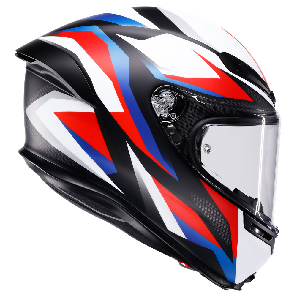 AGV K6 S [TIMEWARP MATT BLACK/RED/BLUE] 58 M - Image 1