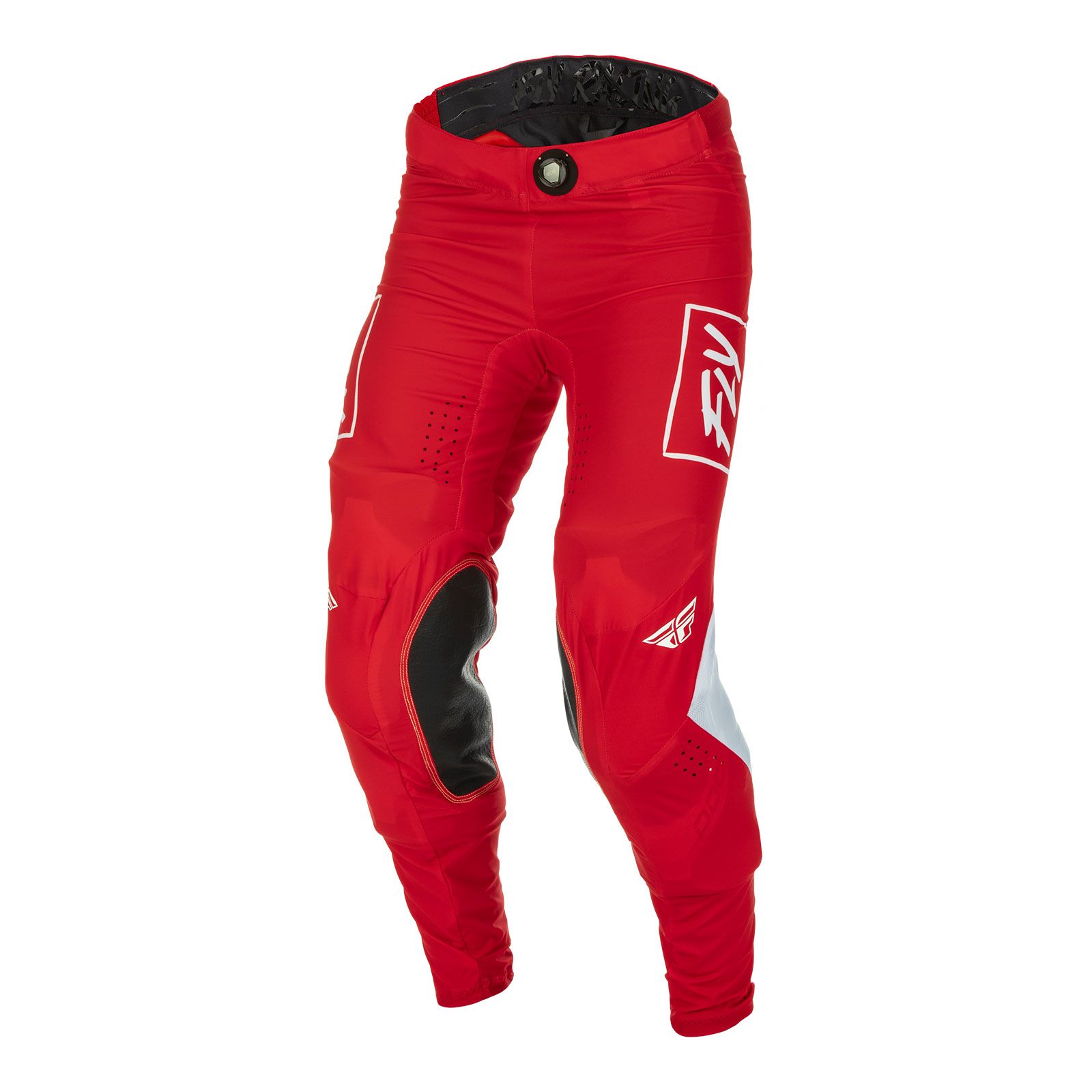 Fly Lite Hydrogen Red/White Motocross Pants - Image 3