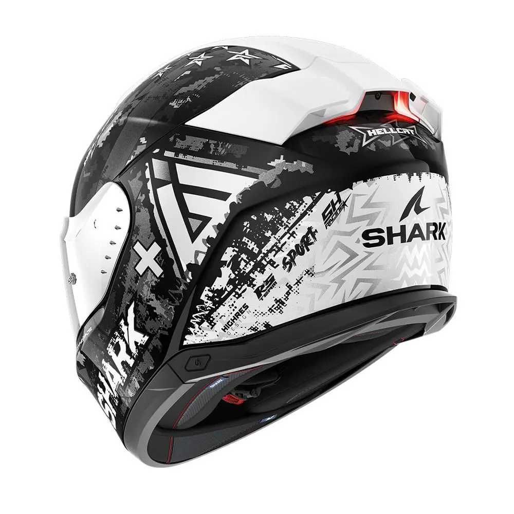 Shark Skwal i3 Hellcat Road Helmet Black/Chrome/Silver