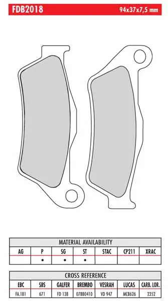 FERODO BRAKE BPADS