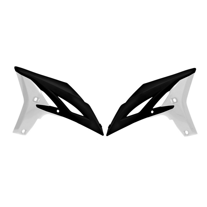 RADIATOR SHROUDS RTECH YZ250F 10-13 WR450F 12-15 BLACK WHITE - Image 1