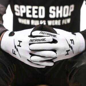 Fasthouse Carbon Eternal Motocross Glove Youth White - Image 4
