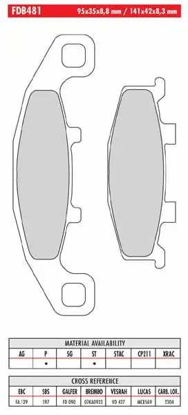 FERODO BRAKE BPADS