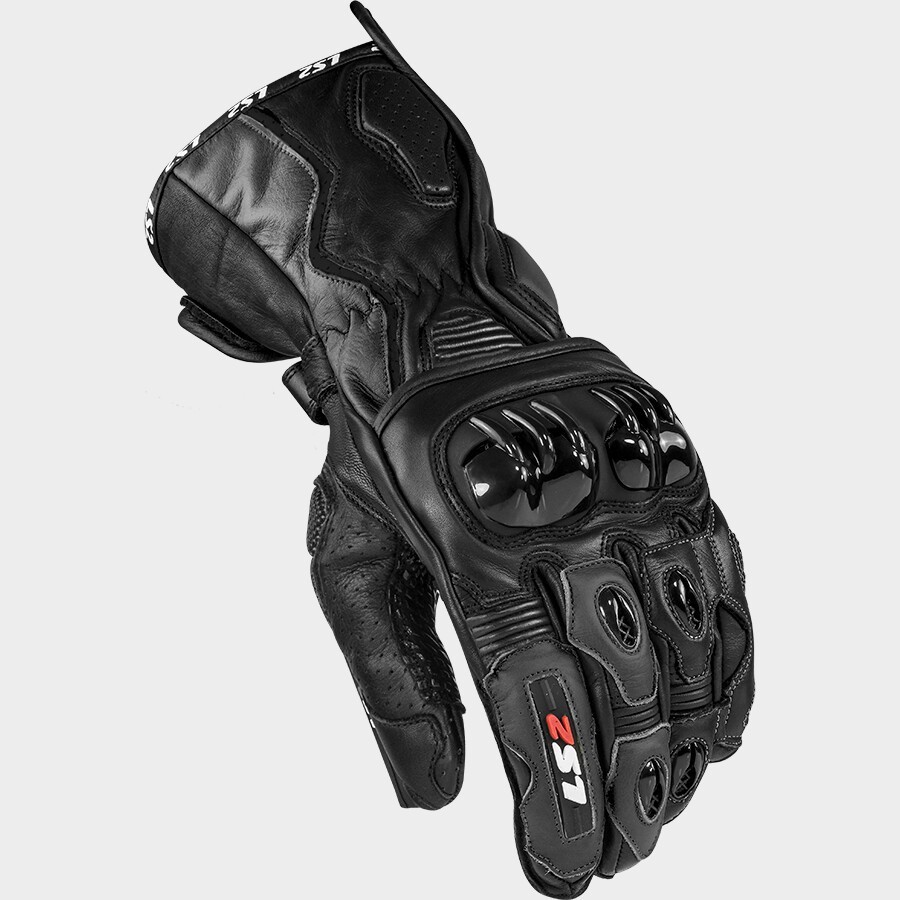 LS2 Swift Racing Road Gloves Black - Image 1