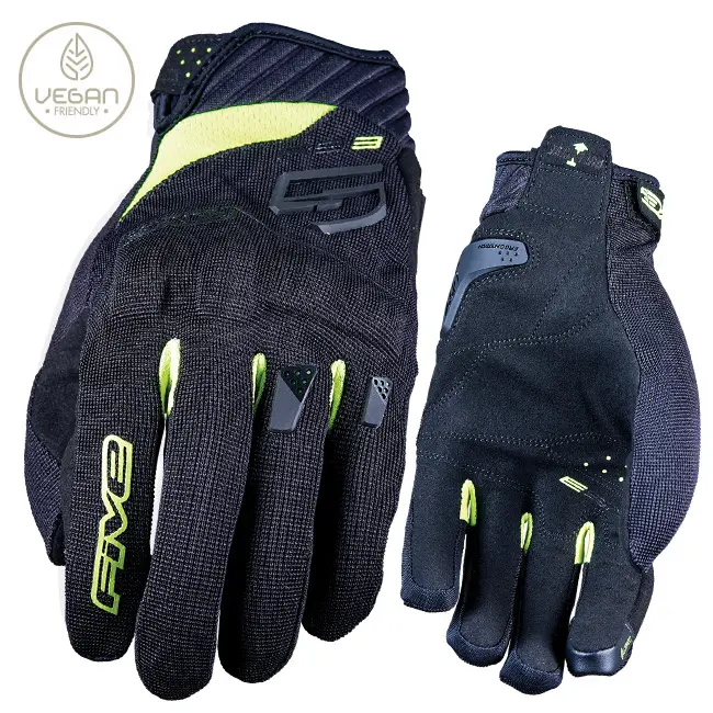 Five RS3 EVO Road GLoves black/fluro yellow