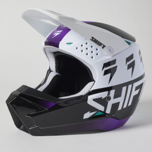 Motocross Helmet Shift White Label UV White/Ultraviolet - Image 2