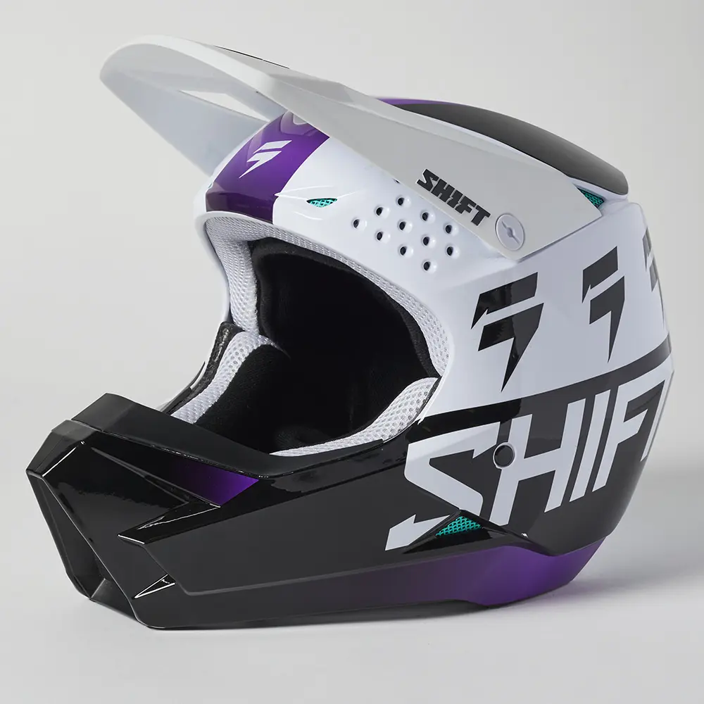 Motocross Helmet Shift White Label UV White/Ultraviolet