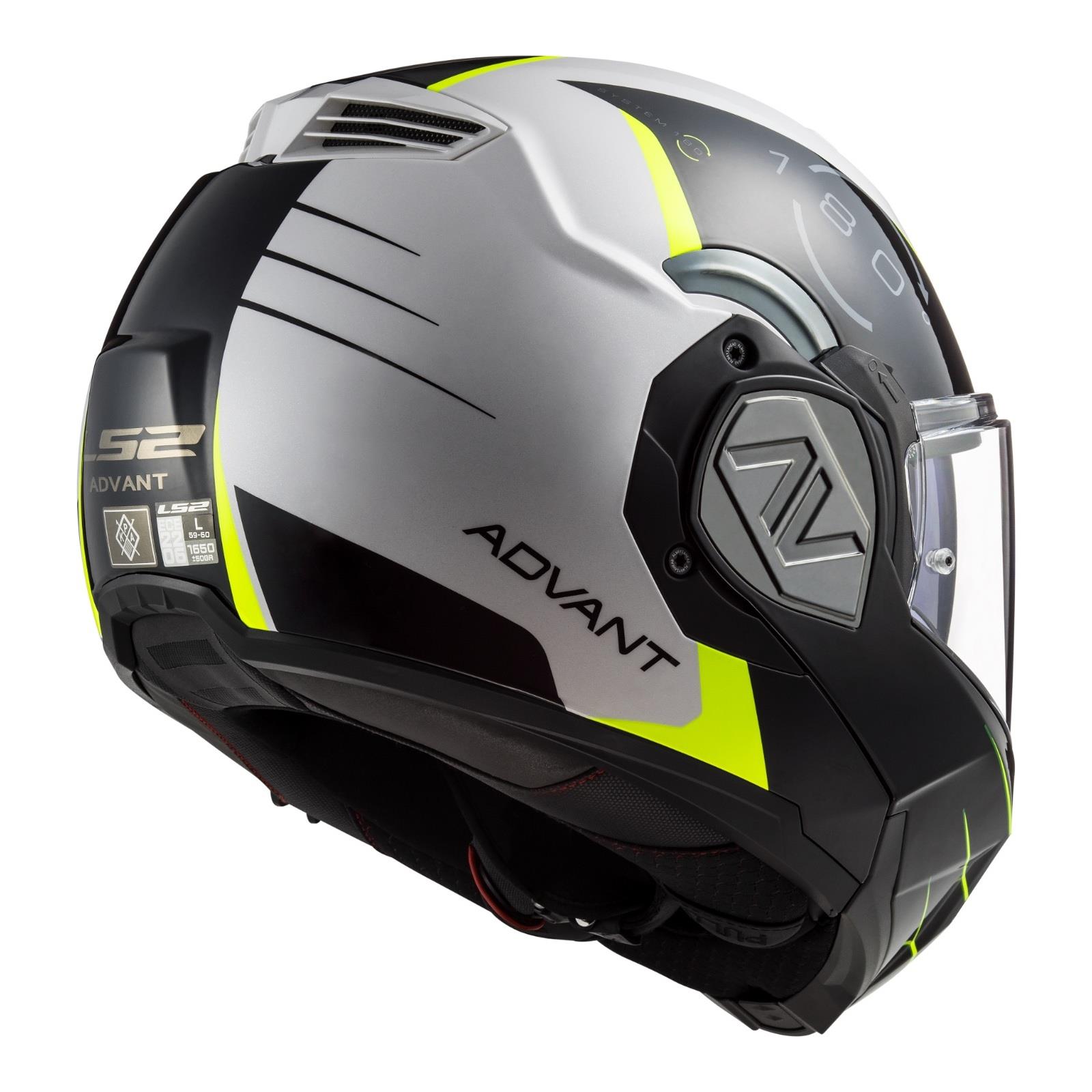 LS2 FF906 Advant Codex Flip Front Helmet White / Black - Image 6