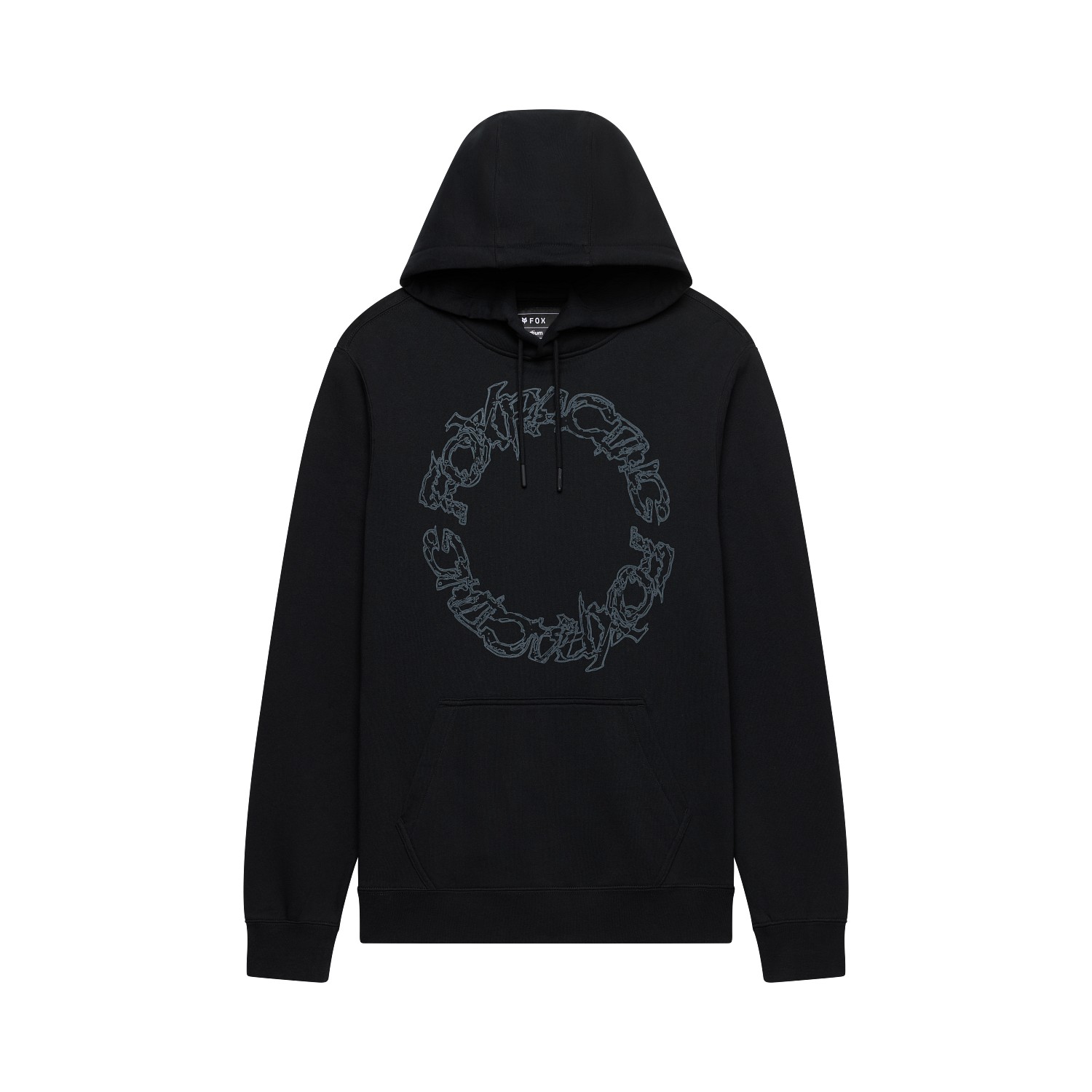 Fox Slowburn Fleece Pullover Hoodie Black - Image 1