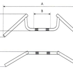 HANDLEBAR TOP MOUNT ADJUSTABLE DROP BARS - Image 1