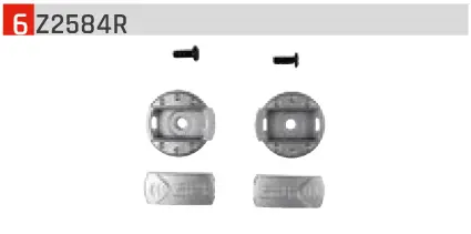 CHIN/VISOR FITTING KIT WITH SCREWS X23 / X33