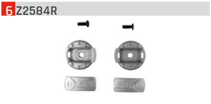 CHIN/VISOR FITTING KIT WITH SCREWS X23 / X33 - Image 1