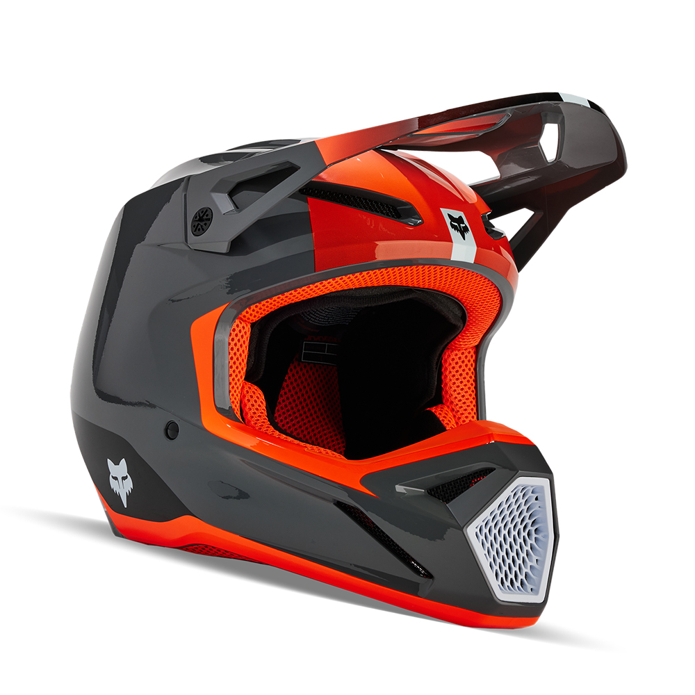 Fox V1 Ballast Motocross Helmet Youth Grey - Image 1