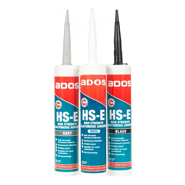 CRC HS-E High Strength Elastom eric Adhes Whte pk 6        []