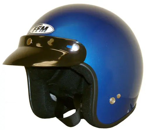 Open Face Road Helmet FFM Jetpro Candy blue
