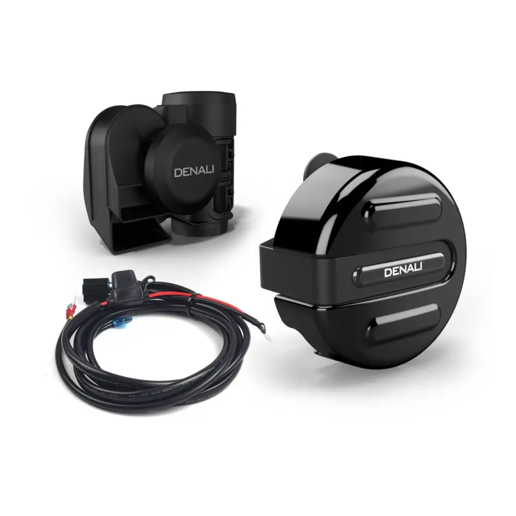 Denali SoundBomb V-Twin Air Horn with Cover / Harness